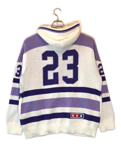 SUPREME（シュプリーム）Supreme (シュプリーム) USA Zip Hooded Sweater パープル サイズ:Mの古着・服飾アイテム