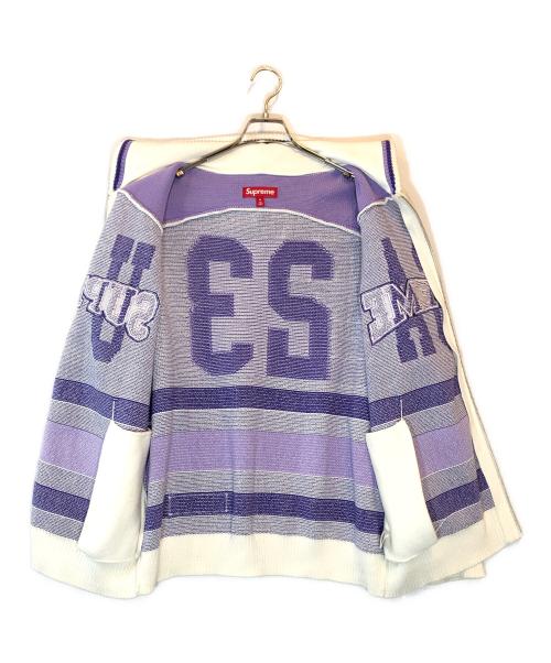 SUPREME（シュプリーム）Supreme (シュプリーム) USA Zip Hooded Sweater パープル サイズ:Mの古着・服飾アイテム
