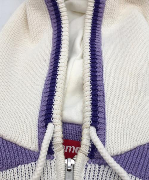 SUPREME（シュプリーム）Supreme (シュプリーム) USA Zip Hooded Sweater パープル サイズ:Mの古着・服飾アイテム