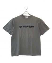 FINESSE×GOODENOUGH×MORE ABOUT LESS（フィネス×グッドイナフ×モアアバウトレス）の古着「プリントTシャツ」｜グレー