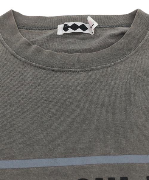 FINESSE（フィネス）finesse (フィネス) GOODENOUGH MORE ABOUT LESS (モアアバウトレス) プリントTシャツ グレー サイズ:Lの古着・服飾アイテム