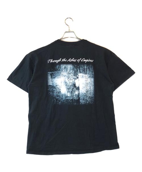 FRUIT OF THE LOOM（フルーツオブザルーム）FRUIT OF THE LOOM (フルーツオブザルーム) through the ashes of empires TEE ブラック サイズ:XLの古着・服飾アイテム