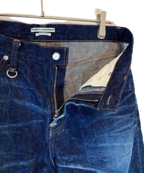 uniform experiment（ユニフォームエクスペリメント）uniform experiment (ユニフォームエクスペリメント) RIGID DENIM REGULAR-FIT JEANS インディゴ サイズ:2の古着・服飾アイテム