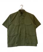 DAIWA PIER39ダイワ ピア39）の古着「Tech French Mil Field Shirts S/S」｜オリーブ