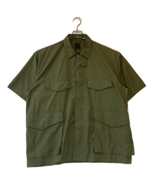 DAIWA PIER39（ダイワ ピア39）DAIWA PIER39 (ダイワ ピア39) Tech French Mil Field Shirts S/S オリーブ サイズ:Lの古着・服飾アイテム