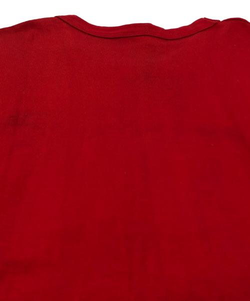 Champion（チャンピオン）Champion (チャンピオン) フットボールTシャツ レッド サイズ:LARGEの古着・服飾アイテム
