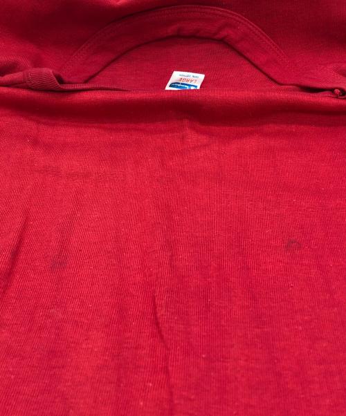 Champion（チャンピオン）Champion (チャンピオン) フットボールTシャツ レッド サイズ:LARGEの古着・服飾アイテム