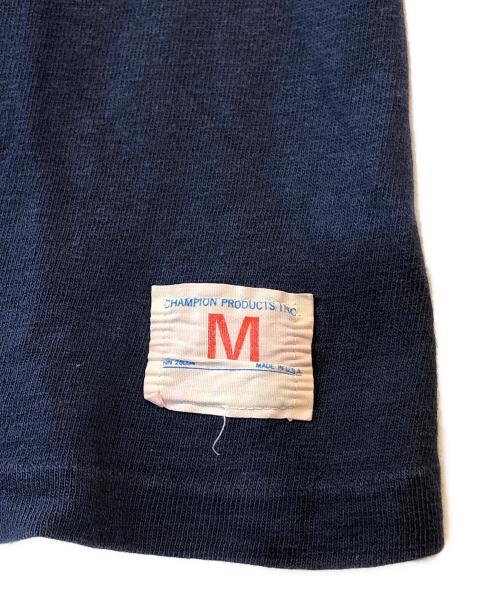 Champion（チャンピオン）Champion (チャンピオン) 両面プリントフットボールTシャツ ネイビー サイズ:MEDIUMの古着・服飾アイテム