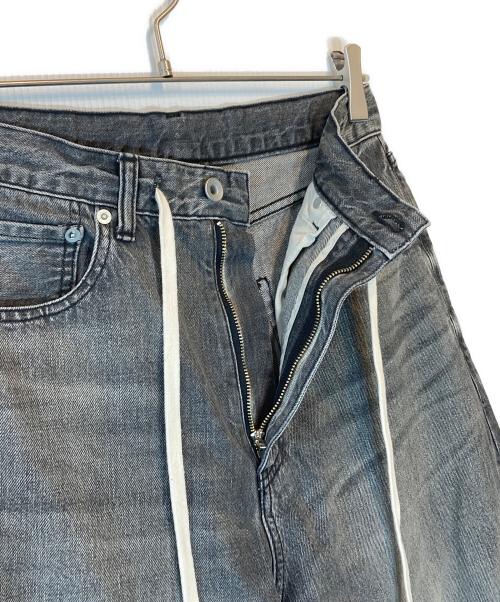 Whim Gazette（ウィムガゼット）Whim Gazette (ウィムガゼット) ドロストデニムパンツ グレー サイズ:34の古着・服飾アイテム