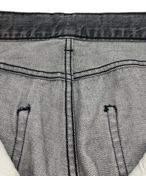 Whim Gazette（ウィムガゼット）Whim Gazette (ウィムガゼット) ドロストデニムパンツ グレー サイズ:34の古着・服飾アイテム