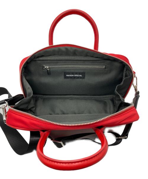 MAISON SPECIAL（メゾンスペシャル）MAISON SPECIAL (メゾンスペシャル) Nylon Boston Bag レッドの古着・服飾アイテム