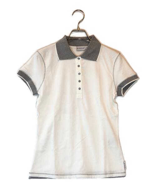 MONCLER（モンクレール）MONCLER (モンクレール) ポロシャツ ホワイト サイズ:XSの古着・服飾アイテム