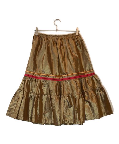 COMME des GARCONS COMME des GARCONS（コムデギャルソン コムデギャルソン）COMME des GARCONS COMME des GARCONS (コムデギャルソン コムデギャルソン) シルクスカート ブラウン サイズ:Sの古着・服飾アイテム