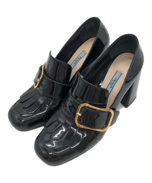 PRADA（プラダ）PRADA (プラダ) ヒールパンプス ブラック サイズ:38の古着・服飾アイテム