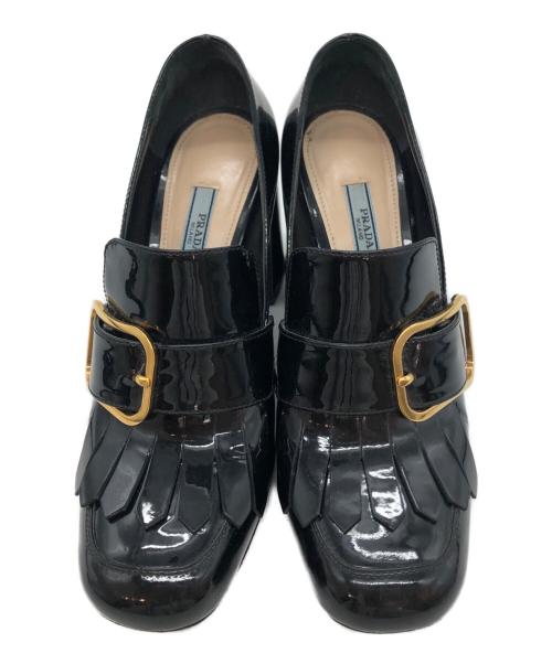 PRADA（プラダ）PRADA (プラダ) ヒールパンプス ブラック サイズ:38の古着・服飾アイテム