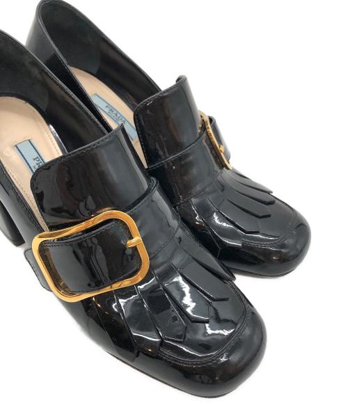 PRADA（プラダ）PRADA (プラダ) ヒールパンプス ブラック サイズ:38の古着・服飾アイテム