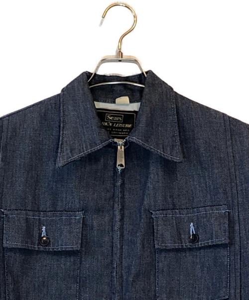 Sears WORK'N LEISURE（シアーズワークレジャー）Sears WORK'N LEISURE (シアーズワークレジャー) デニムワークジャケット インディゴ サイズ:MEDIUMの古着・服飾アイテム