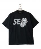 WIND AND SEA×THE ROLLING STONESウィンダンシー×ザ ローリングストーンズ）の古着「WDS S/S Tee」｜ブラック