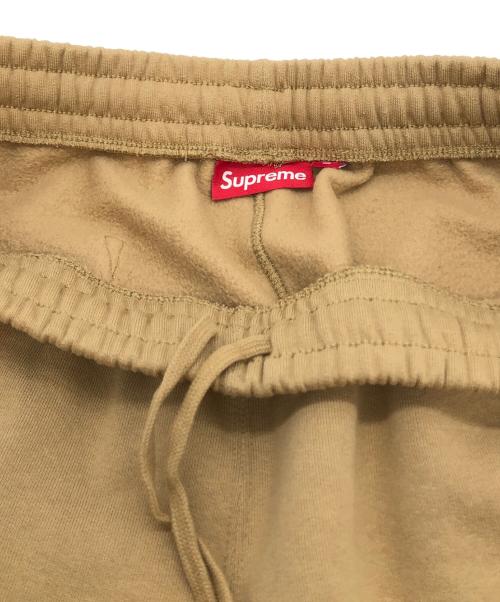 SUPREME（シュプリーム）SUPREME (シュプリーム) satin applique sweatpant ベージュ サイズ:Mediumの古着・服飾アイテム