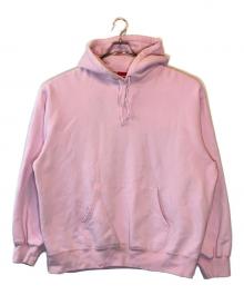 SUPREME（シュプリーム）の古着「satin applique hooded sweatshirt」｜ピンク