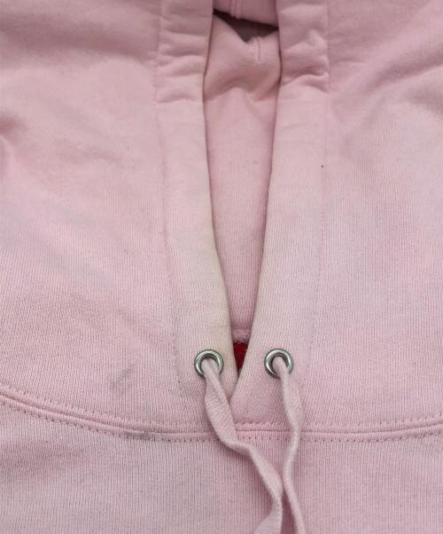 SUPREME（シュプリーム）SUPREME (シュプリーム) satin applique hooded sweatshirt ピンク サイズ:XLargeの古着・服飾アイテム
