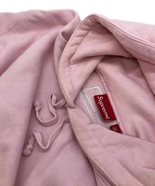 SUPREME（シュプリーム）SUPREME (シュプリーム) satin applique hooded sweatshirt ピンク サイズ:XLargeの古着・服飾アイテム