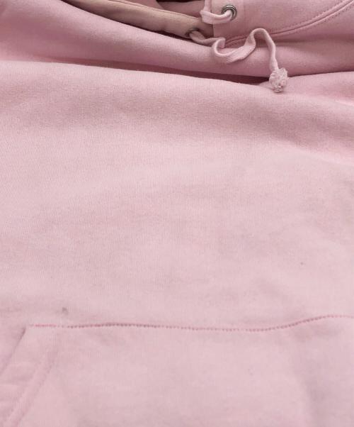 SUPREME（シュプリーム）SUPREME (シュプリーム) satin applique hooded sweatshirt ピンク サイズ:XLargeの古着・服飾アイテム
