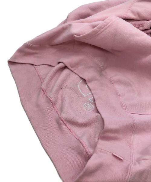 SUPREME（シュプリーム）SUPREME (シュプリーム) satin applique hooded sweatshirt ピンク サイズ:XLargeの古着・服飾アイテム