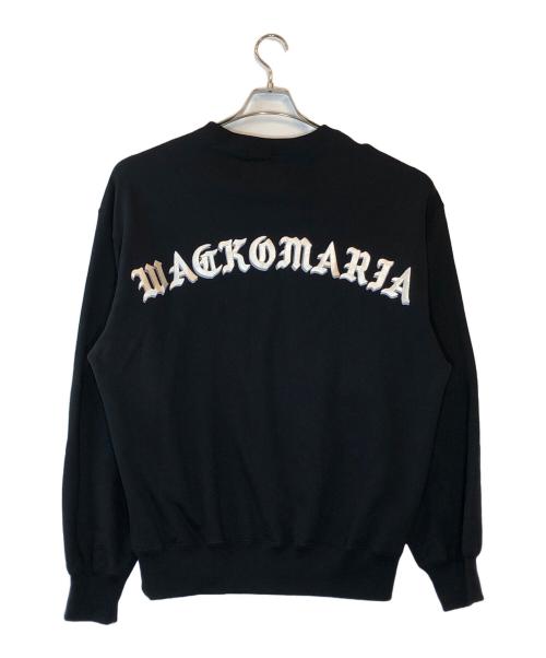 WACKO MARIA（ワコマリア）WACKO MARIA (ワコマリア) MIDDLE WEIGHT CREW NECK SWEAT SHIRT ブラック サイズ:Lの古着・服飾アイテム