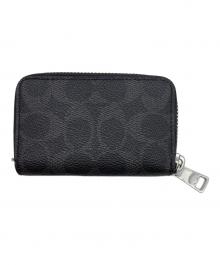 COACH（コーチ）の古着「モール ジップ アラウンド カード ケース」｜ブラック