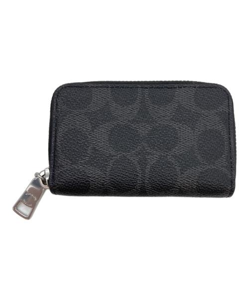COACH（コーチ）COACH (コーチ) モール ジップ アラウンド カード ケース ブラックの古着・服飾アイテム