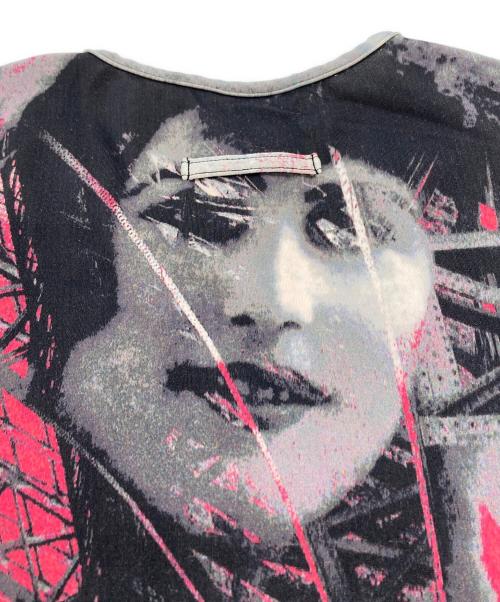 Jean Paul GAULTIER CLASSIQUE（ジャンポールゴルチエクラシック）Jean Paul GAULTIER CLASSIQUE (ジャンポールゴルチエクラシック) 転写プリントカットソー レッド サイズ:40の古着・服飾アイテム
