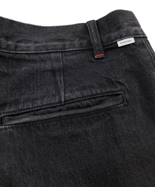Graphpaper（グラフペーパー）Graphpaper (グラフペーパー) Selvage Denim Two Tuck Pants ブラック サイズ:１の古着・服飾アイテム