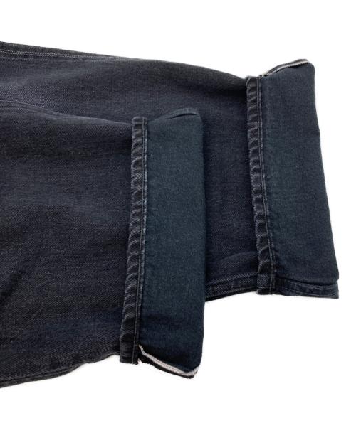 Graphpaper（グラフペーパー）Graphpaper (グラフペーパー) Selvage Denim Two Tuck Pants ブラック サイズ:１の古着・服飾アイテム