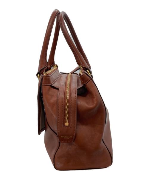 COACH（コーチ）COACH (コーチ) レガシー ハーパー トリプル ジップ サッチェル ブラウンの古着・服飾アイテム