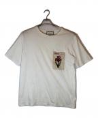GUCCIグッチ）の古着「アイリス アップリケ付きTシャツ」｜ホワイト