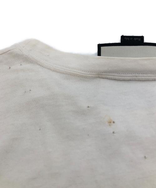 GUCCI（グッチ）GUCCI (グッチ) アイリス アップリケ付きTシャツ ホワイト サイズ:Mの古着・服飾アイテム