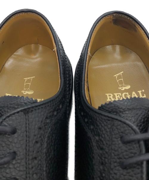 REGAL（リーガル）REGAL (リーガル) ウィングチップシューズ ブラック サイズ:26EEの古着・服飾アイテム