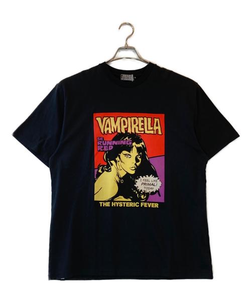 Hysteric Glamour（ヒステリックグラマー）Hysteric Glamour (ヒステリックグラマー) VAMPIRELLA/RUNNING RED Tシャツ ブラック サイズ:XL 未使用品の古着・服飾アイテム
