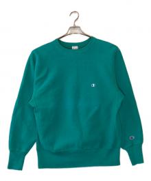 Champion（チャンピオン）の古着「クールネックスウェット」｜グリーン