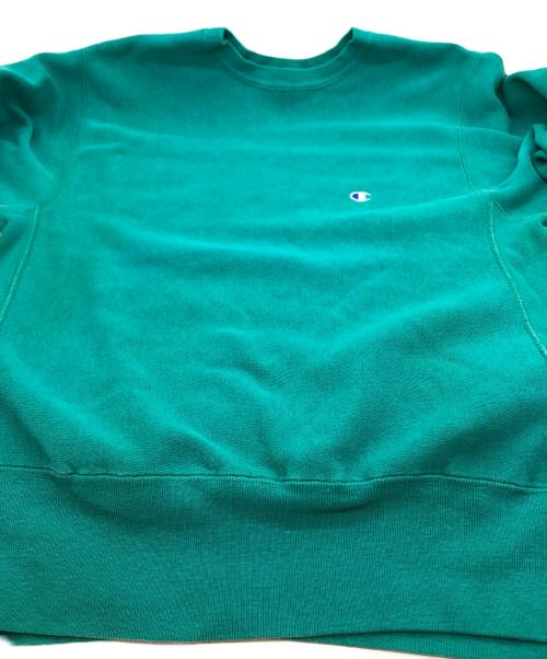 Champion（チャンピオン）Champion (チャンピオン) クールネックスウェット グリーン サイズ:LARGEの古着・服飾アイテム