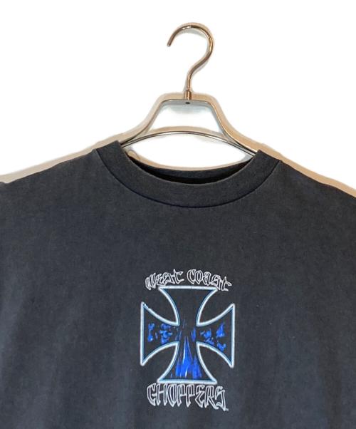 WEST COAST CHOPPERS（ウエストコーストチョッパーズ）WEST COAST CHOPPERS (ウエストコーストチョッパーズ) プリントカットソー ブラック サイズ:Lの古着・服飾アイテム