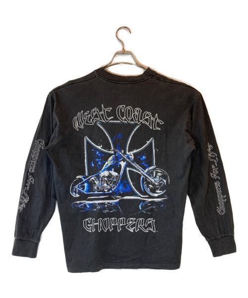 WEST COAST CHOPPERS（ウエストコーストチョッパーズ）WEST COAST CHOPPERS (ウエストコーストチョッパーズ) プリントカットソー ブラック サイズ:Lの古着・服飾アイテム