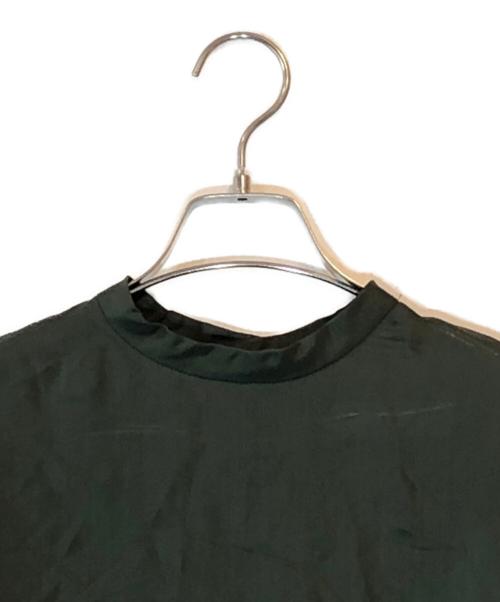 TOGA PULLA（トーガ プルラ）TOGA PULLA (トーガ プルラ) 切替ブラウス グリーン サイズ:36の古着・服飾アイテム