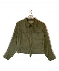 MILITARY GREEN DENIM JACKET