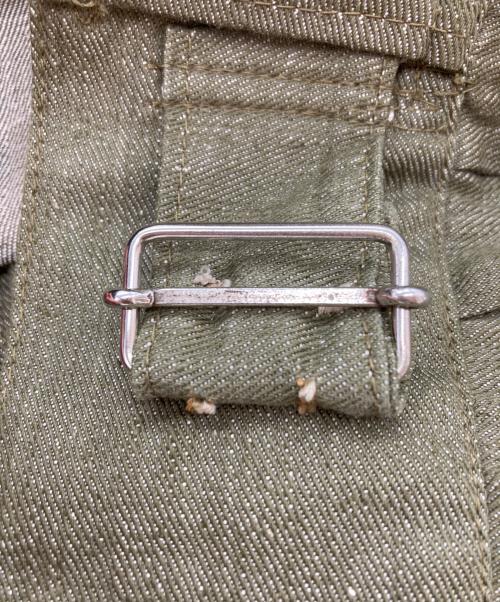 MILITARY（ミリタリー）MILITARY (ミリタリー) GREEN DENIM JACKET カーキ サイズ:SIZE 8の古着・服飾アイテム