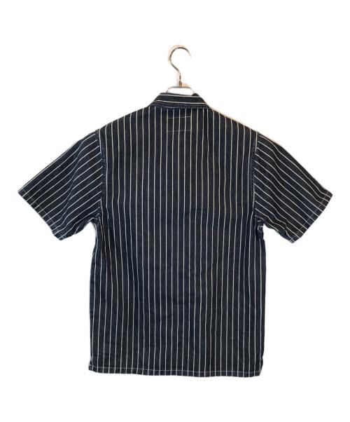 CarHartt（カーハート）CarHartt (カーハート) ヒッコリー ハーフジップカットソー インディゴ サイズ:SIZE XSの古着・服飾アイテム