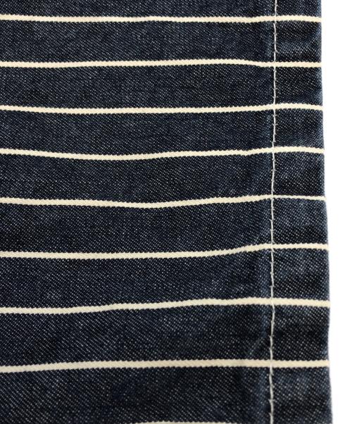 CarHartt（カーハート）CarHartt (カーハート) ヒッコリー ハーフジップカットソー インディゴ サイズ:SIZE XSの古着・服飾アイテム