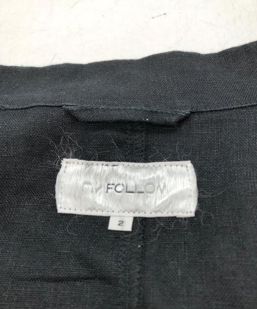 FOLL（フォル）FOLL (フォル) black washed daily jacket ブラック サイズ:SIZE 2の古着・服飾アイテム