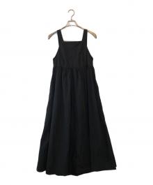 THE SHINZONE（ザ シンゾーン）の古着「APRON DRESS」｜ブラック